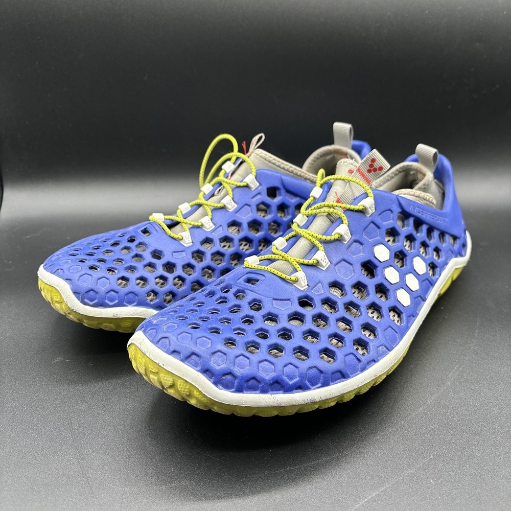 Vivobarefoot Ultra Pure Men's 12 EU 45 Blue Lime Water Shoes Barefoot Minimalist
